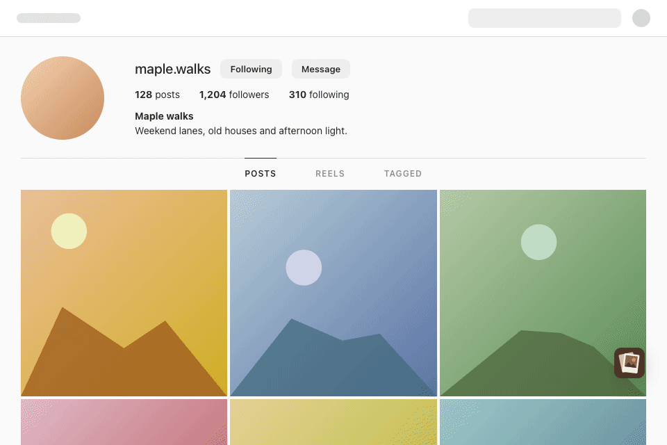 The panel on a profile page: Download All sets up the account's folder, downloads the files and reports the result.